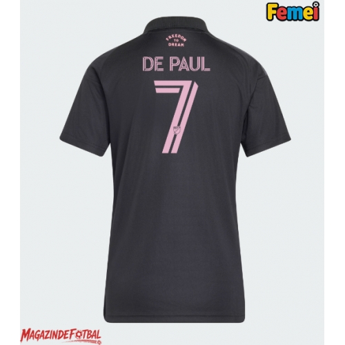 Inter Miami Rodrigo De Paul #7 Tricou Fotbal Replică 2026-27 Femei Deplasare Inter Miami Rodrigo De Paul #7 Tricou Fotbal Replică 2026-27 Femei Deplasare